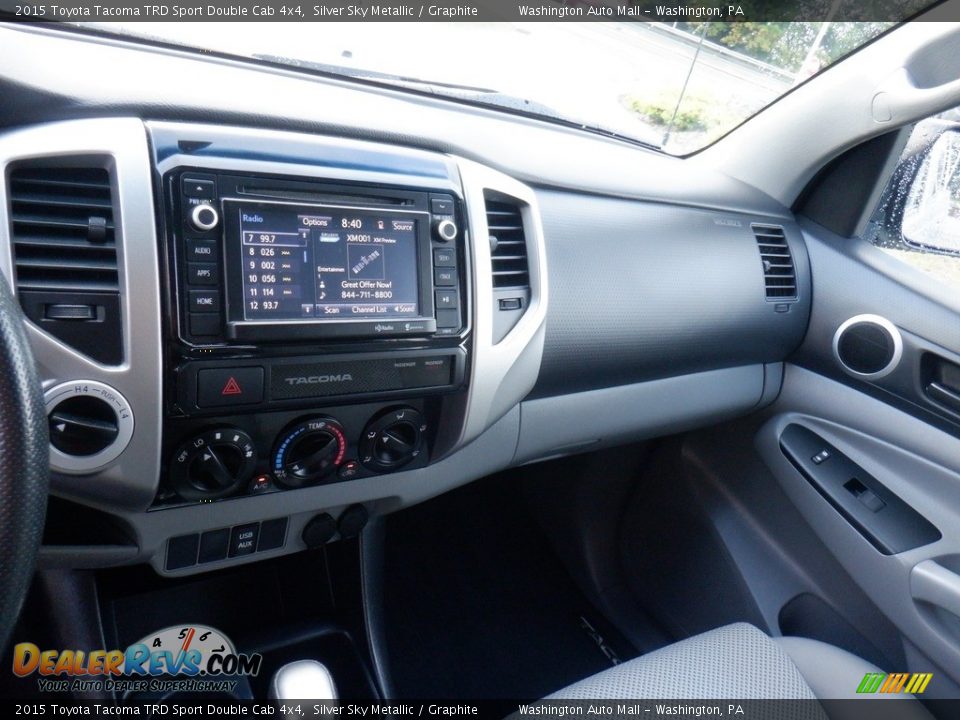 2015 Toyota Tacoma TRD Sport Double Cab 4x4 Silver Sky Metallic / Graphite Photo #3