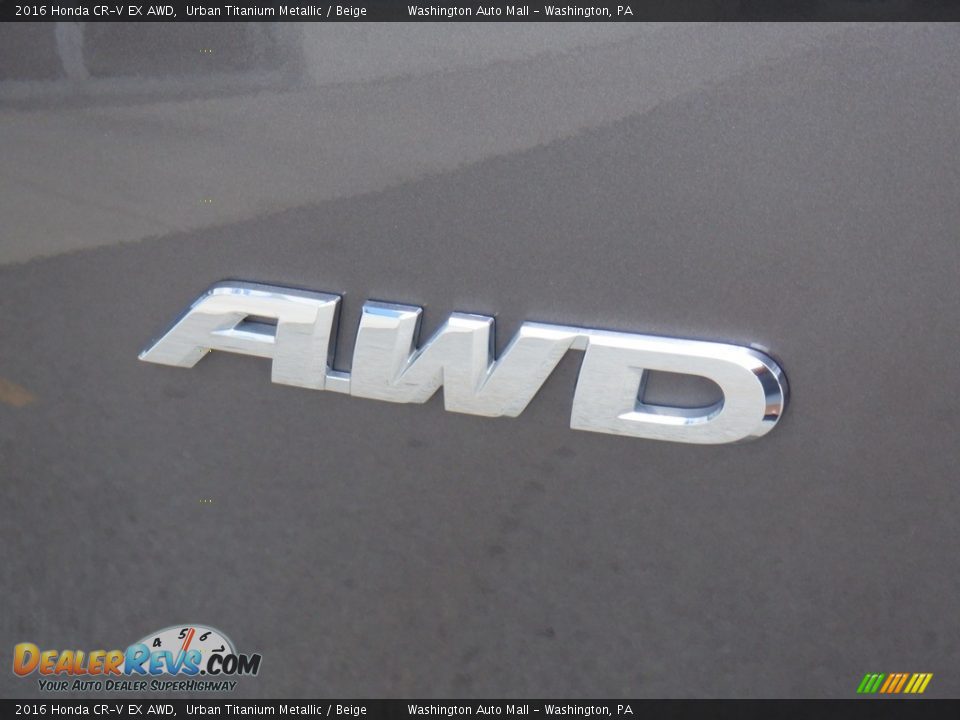 2016 Honda CR-V EX AWD Urban Titanium Metallic / Beige Photo #11