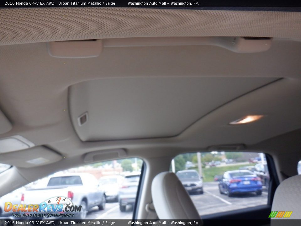 2016 Honda CR-V EX AWD Urban Titanium Metallic / Beige Photo #12