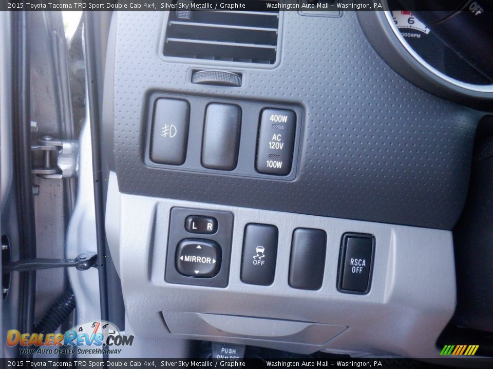 2015 Toyota Tacoma TRD Sport Double Cab 4x4 Silver Sky Metallic / Graphite Photo #7