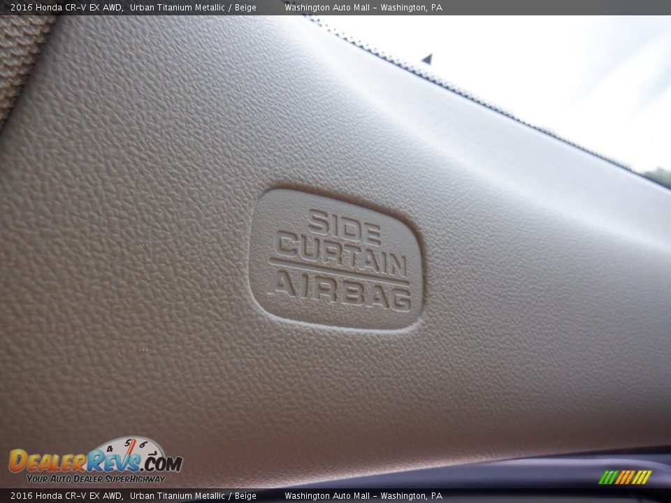 2016 Honda CR-V EX AWD Urban Titanium Metallic / Beige Photo #18