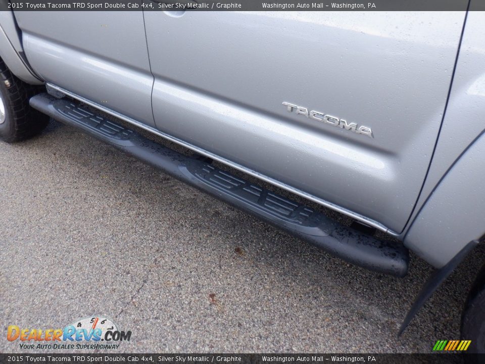 2015 Toyota Tacoma TRD Sport Double Cab 4x4 Silver Sky Metallic / Graphite Photo #11