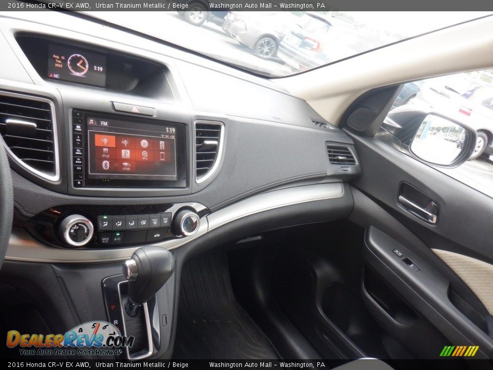 2016 Honda CR-V EX AWD Urban Titanium Metallic / Beige Photo #19