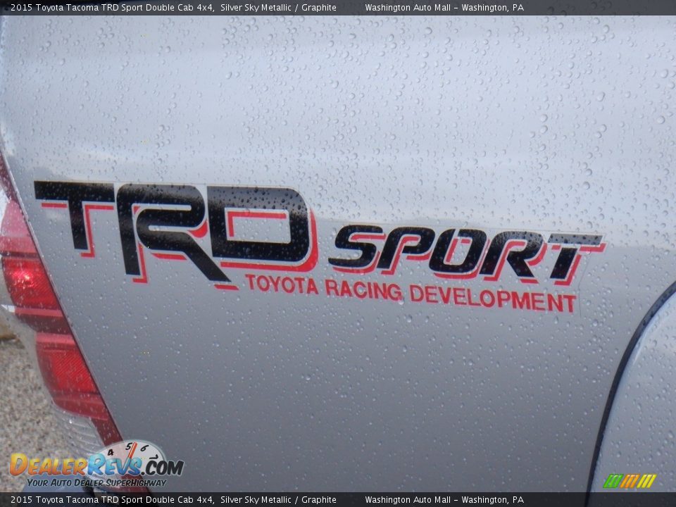 2015 Toyota Tacoma TRD Sport Double Cab 4x4 Silver Sky Metallic / Graphite Photo #12