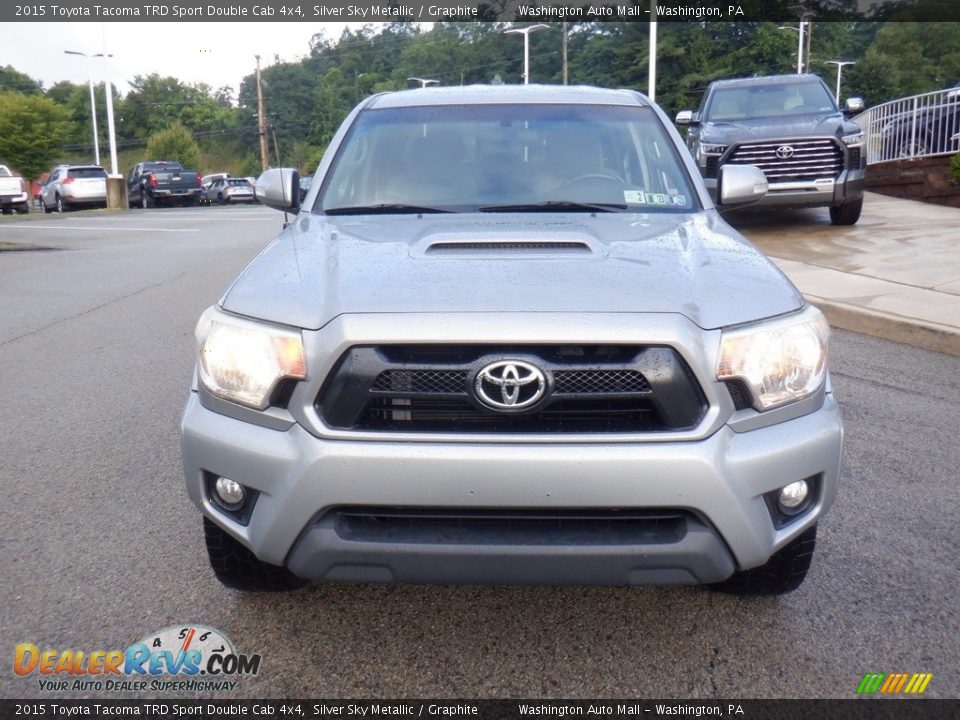 2015 Toyota Tacoma TRD Sport Double Cab 4x4 Silver Sky Metallic / Graphite Photo #14