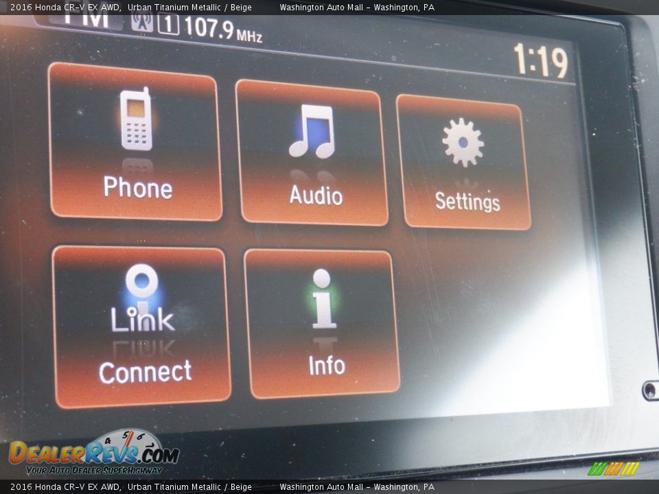 2016 Honda CR-V EX AWD Urban Titanium Metallic / Beige Photo #22