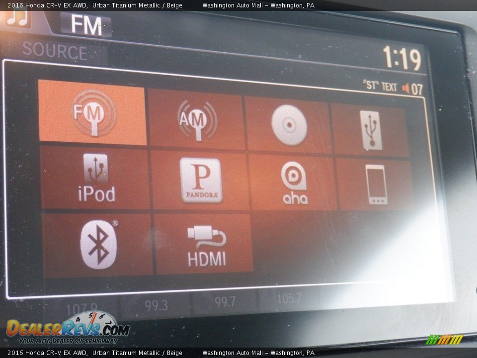 2016 Honda CR-V EX AWD Urban Titanium Metallic / Beige Photo #23