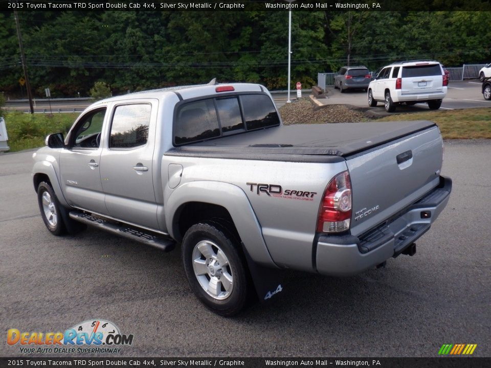 2015 Toyota Tacoma TRD Sport Double Cab 4x4 Silver Sky Metallic / Graphite Photo #17