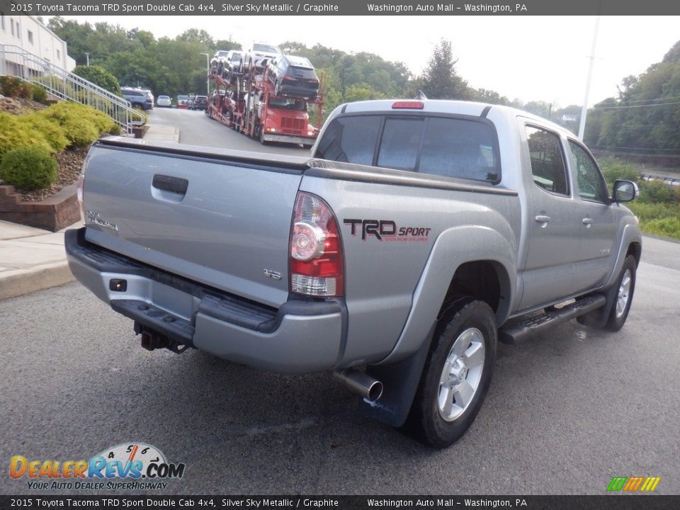 2015 Toyota Tacoma TRD Sport Double Cab 4x4 Silver Sky Metallic / Graphite Photo #20