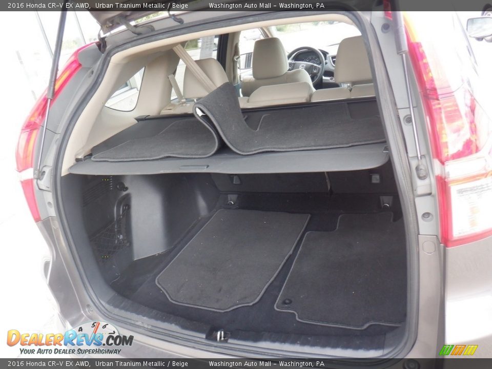 2016 Honda CR-V EX AWD Urban Titanium Metallic / Beige Photo #30