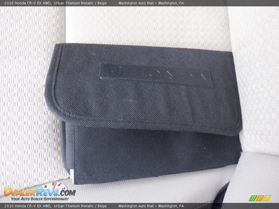 2016 Honda CR-V EX AWD Urban Titanium Metallic / Beige Photo #32