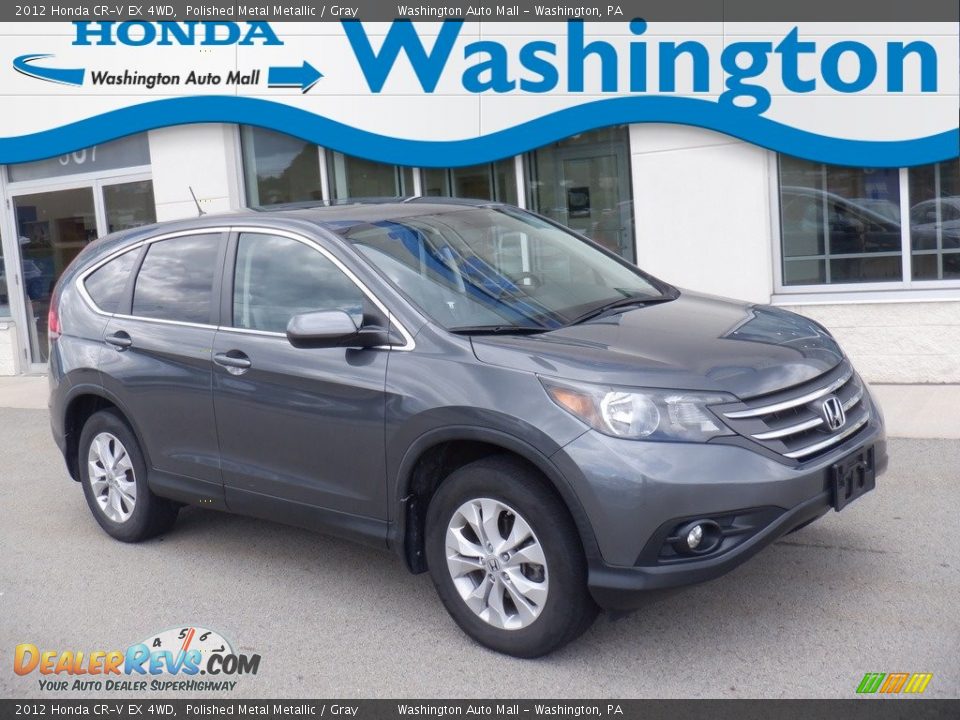 2012 Honda CR-V EX 4WD Polished Metal Metallic / Gray Photo #1