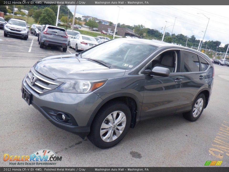 2012 Honda CR-V EX 4WD Polished Metal Metallic / Gray Photo #6