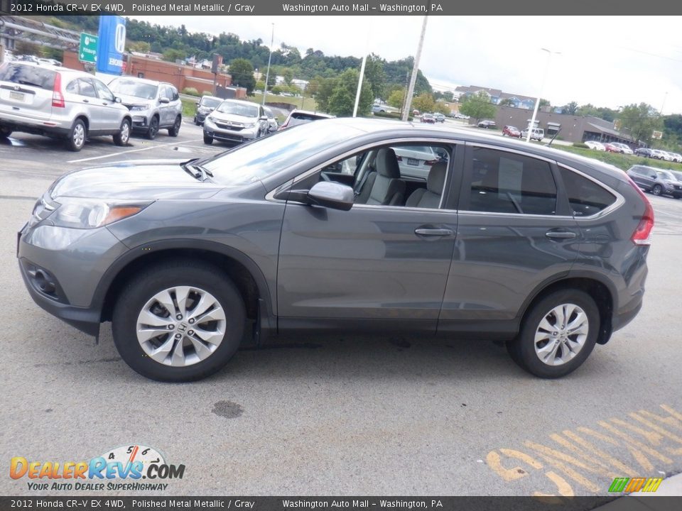 2012 Honda CR-V EX 4WD Polished Metal Metallic / Gray Photo #7