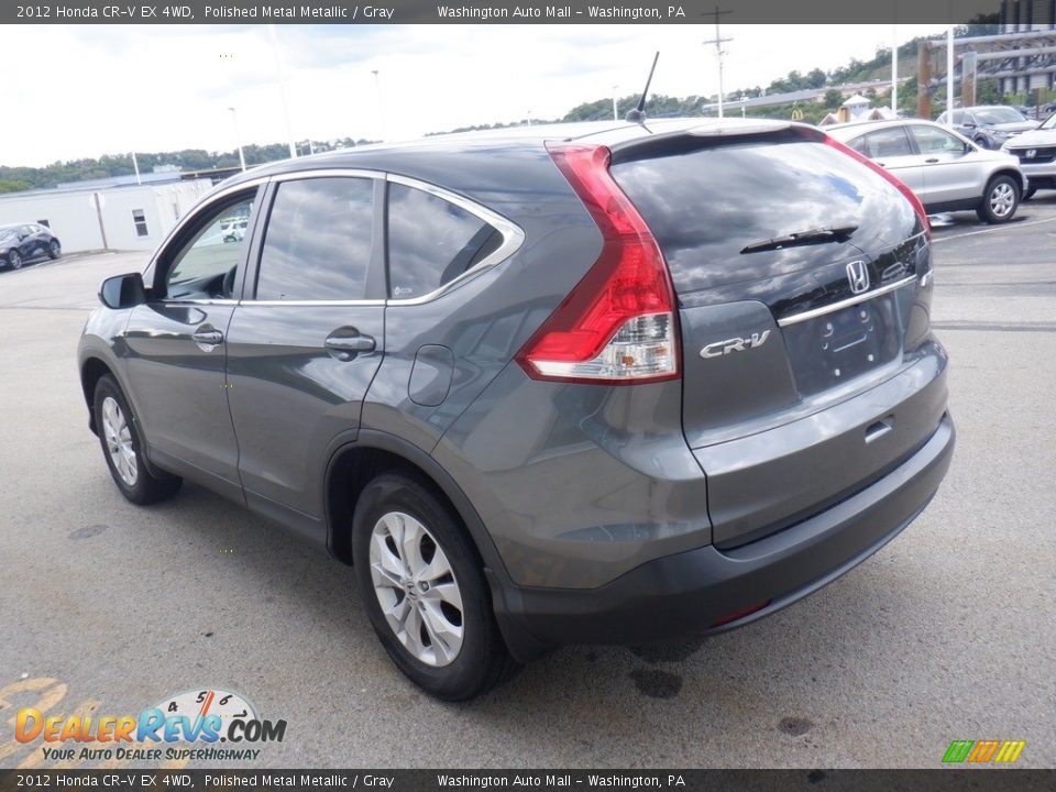 2012 Honda CR-V EX 4WD Polished Metal Metallic / Gray Photo #8