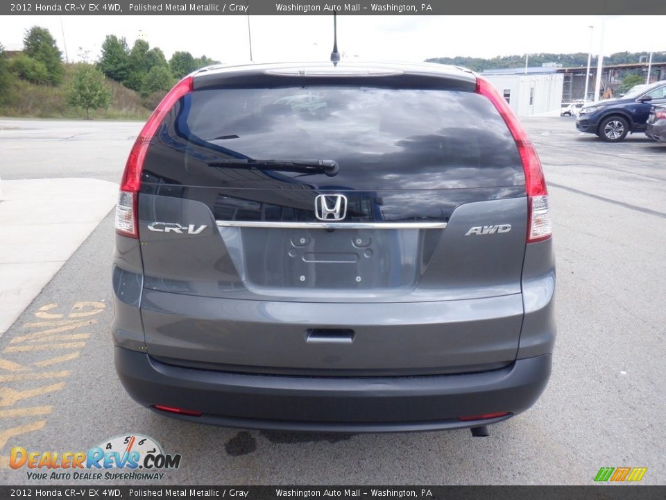 2012 Honda CR-V EX 4WD Polished Metal Metallic / Gray Photo #9