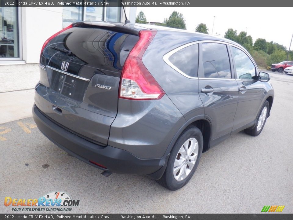 2012 Honda CR-V EX 4WD Polished Metal Metallic / Gray Photo #10