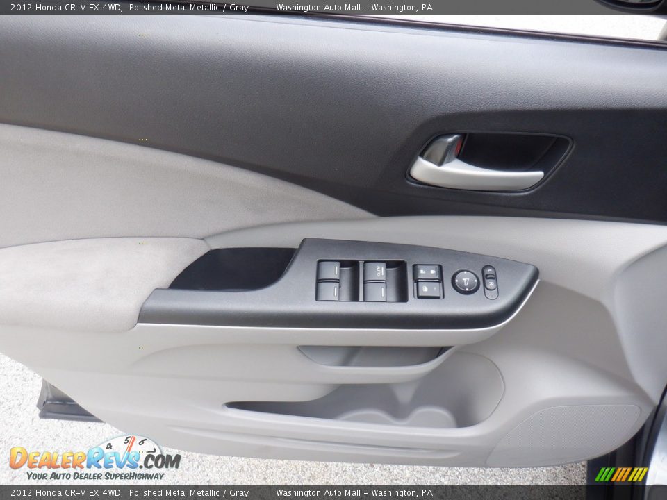 2012 Honda CR-V EX 4WD Polished Metal Metallic / Gray Photo #16