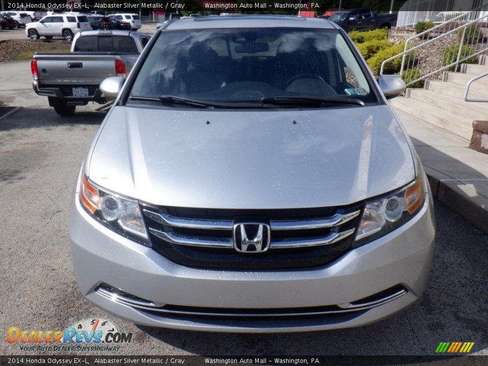 2014 Honda Odyssey EX-L Alabaster Silver Metallic / Gray Photo #11