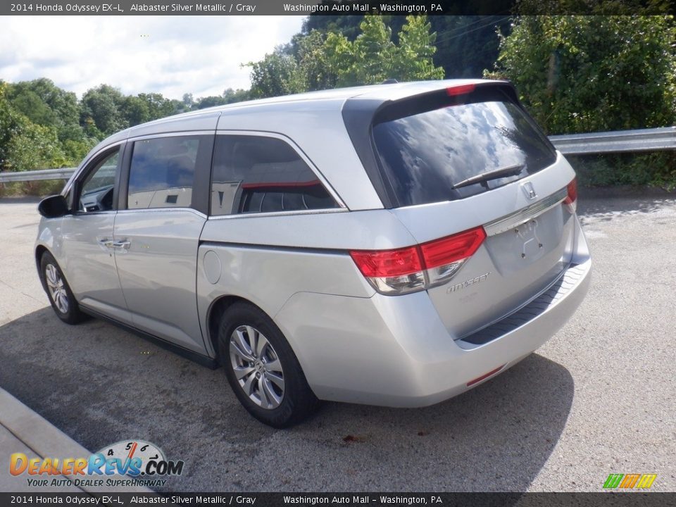 2014 Honda Odyssey EX-L Alabaster Silver Metallic / Gray Photo #13