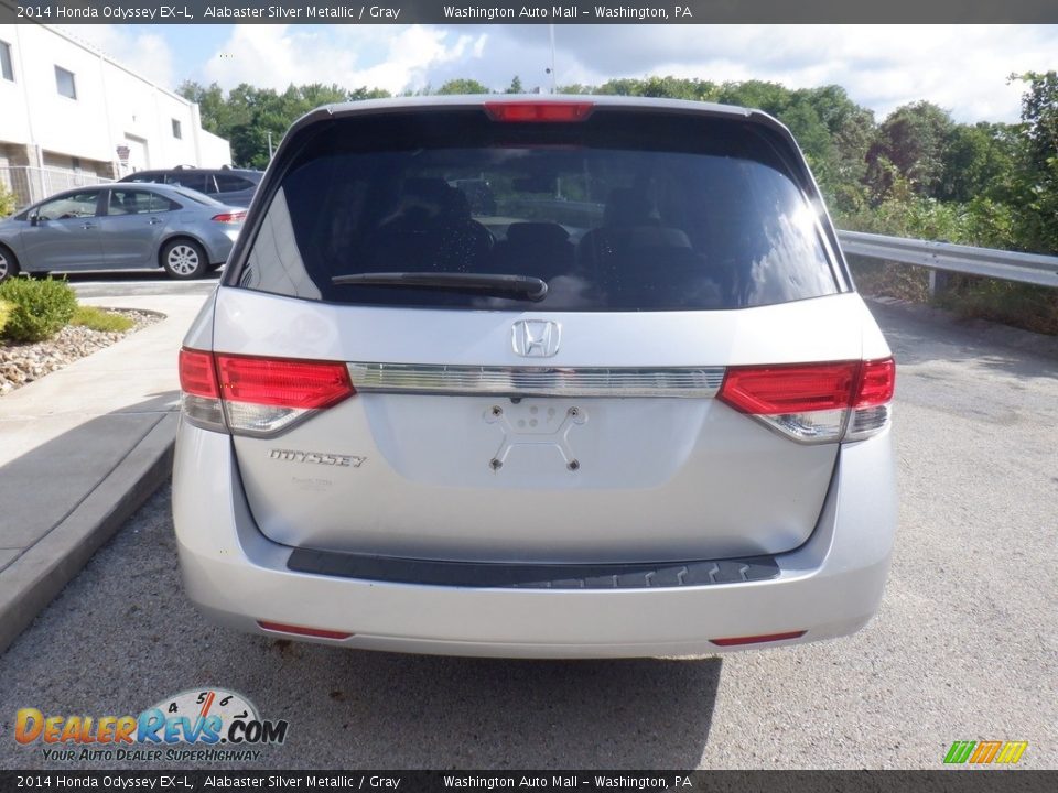 2014 Honda Odyssey EX-L Alabaster Silver Metallic / Gray Photo #14