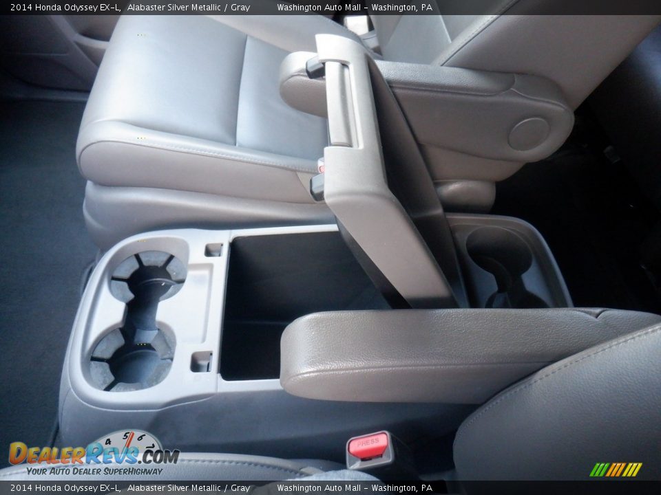 2014 Honda Odyssey EX-L Alabaster Silver Metallic / Gray Photo #25