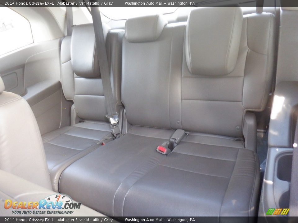 2014 Honda Odyssey EX-L Alabaster Silver Metallic / Gray Photo #27