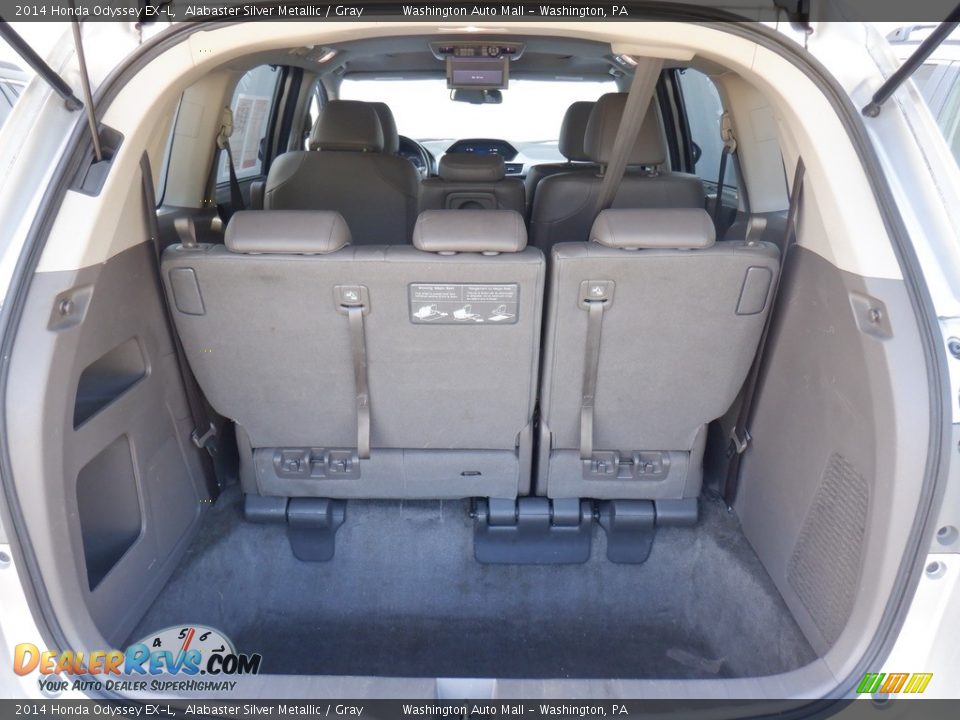 2014 Honda Odyssey EX-L Alabaster Silver Metallic / Gray Photo #28