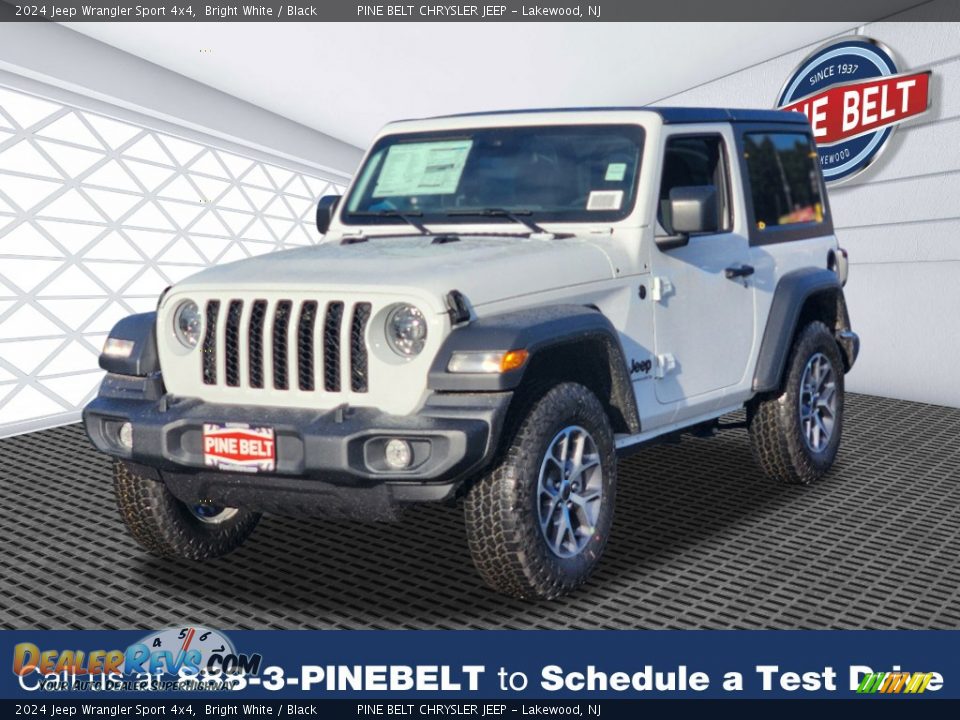 2024 Jeep Wrangler Sport 4x4 Bright White / Black Photo #1