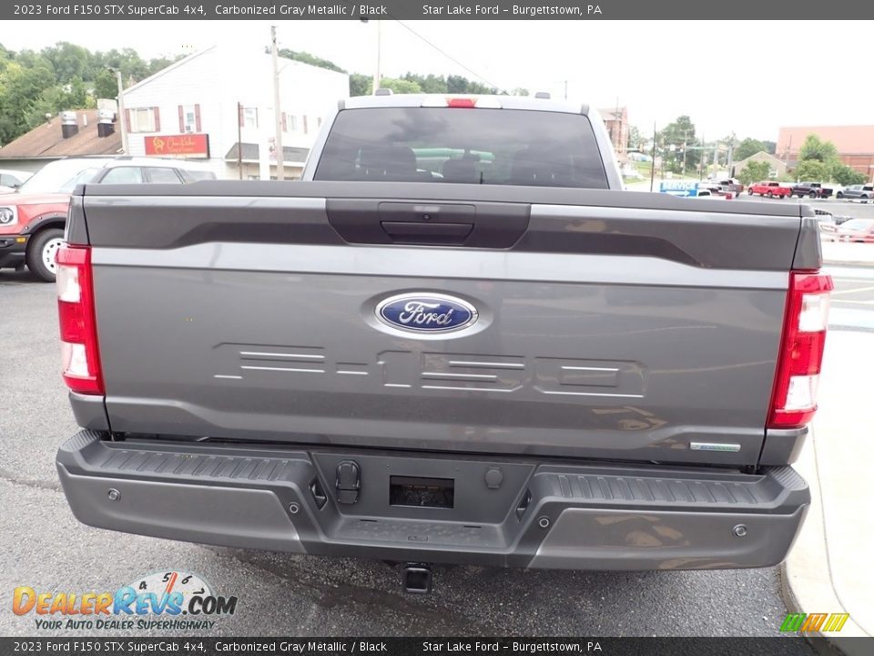 2023 Ford F150 STX SuperCab 4x4 Carbonized Gray Metallic / Black Photo #4
