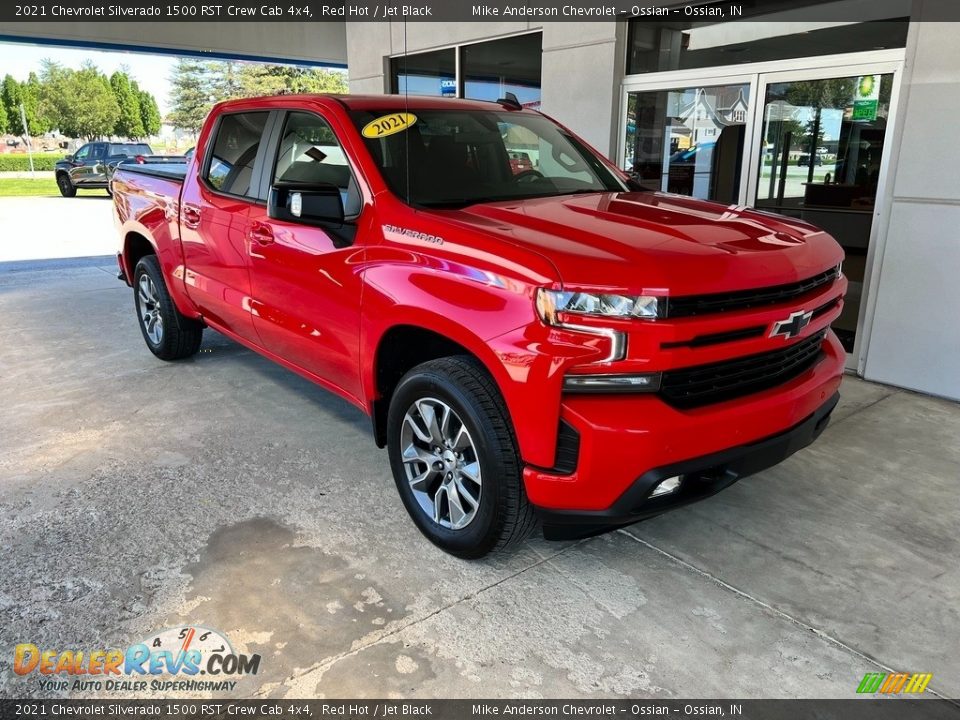 2021 Chevrolet Silverado 1500 RST Crew Cab 4x4 Red Hot / Jet Black Photo #5