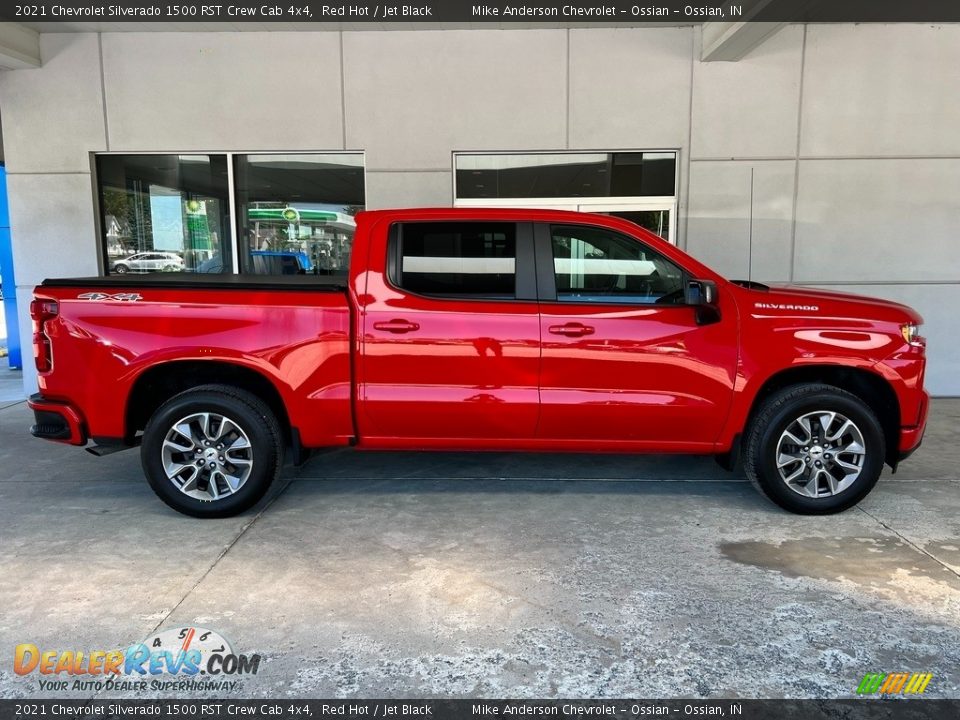 2021 Chevrolet Silverado 1500 RST Crew Cab 4x4 Red Hot / Jet Black Photo #6