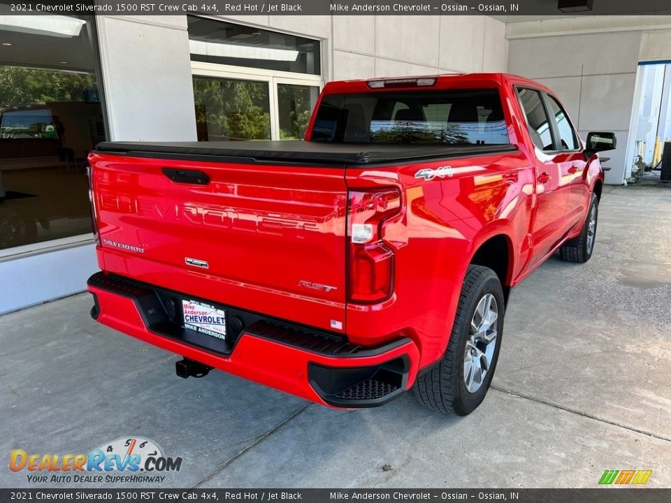 2021 Chevrolet Silverado 1500 RST Crew Cab 4x4 Red Hot / Jet Black Photo #7