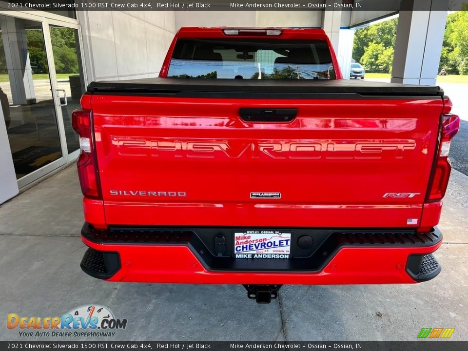 2021 Chevrolet Silverado 1500 RST Crew Cab 4x4 Red Hot / Jet Black Photo #8