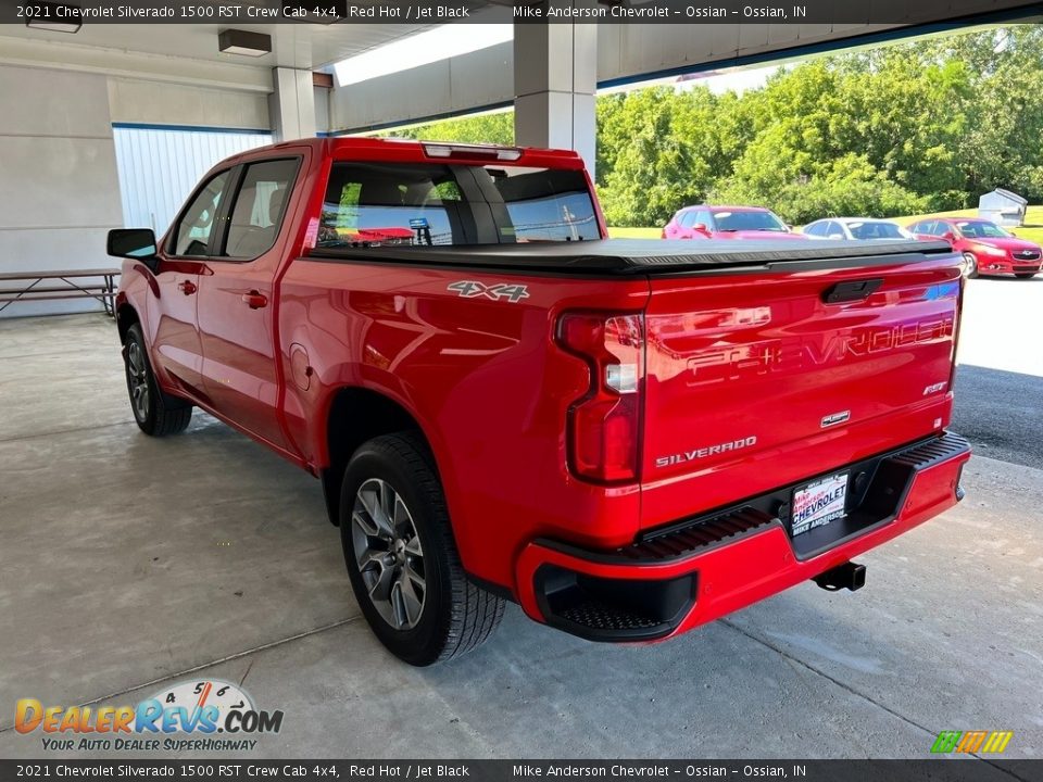 2021 Chevrolet Silverado 1500 RST Crew Cab 4x4 Red Hot / Jet Black Photo #10