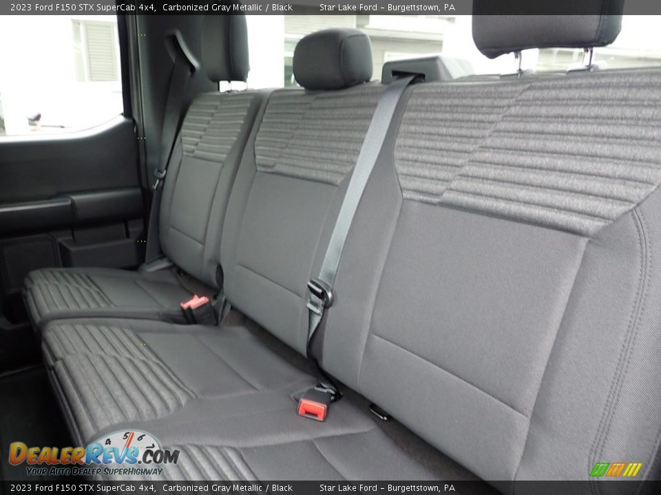 Rear Seat of 2023 Ford F150 STX SuperCab 4x4 Photo #12