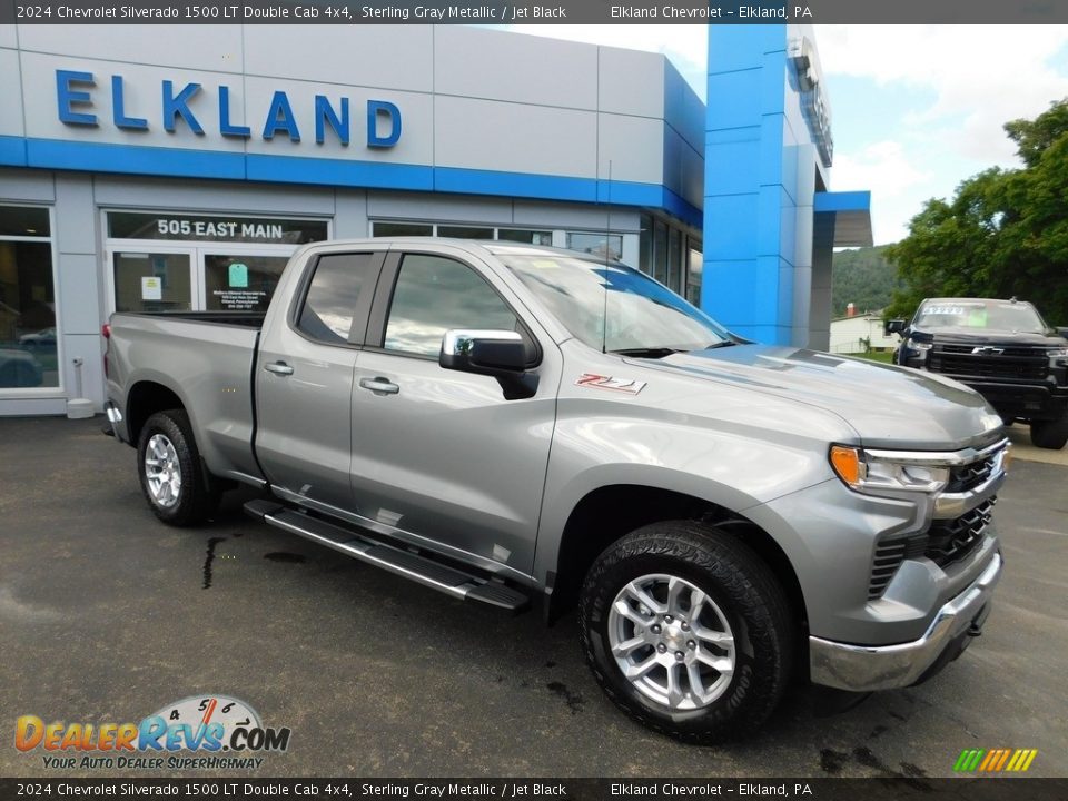 2024 Chevrolet Silverado 1500 LT Double Cab 4x4 Sterling Gray Metallic / Jet Black Photo #1