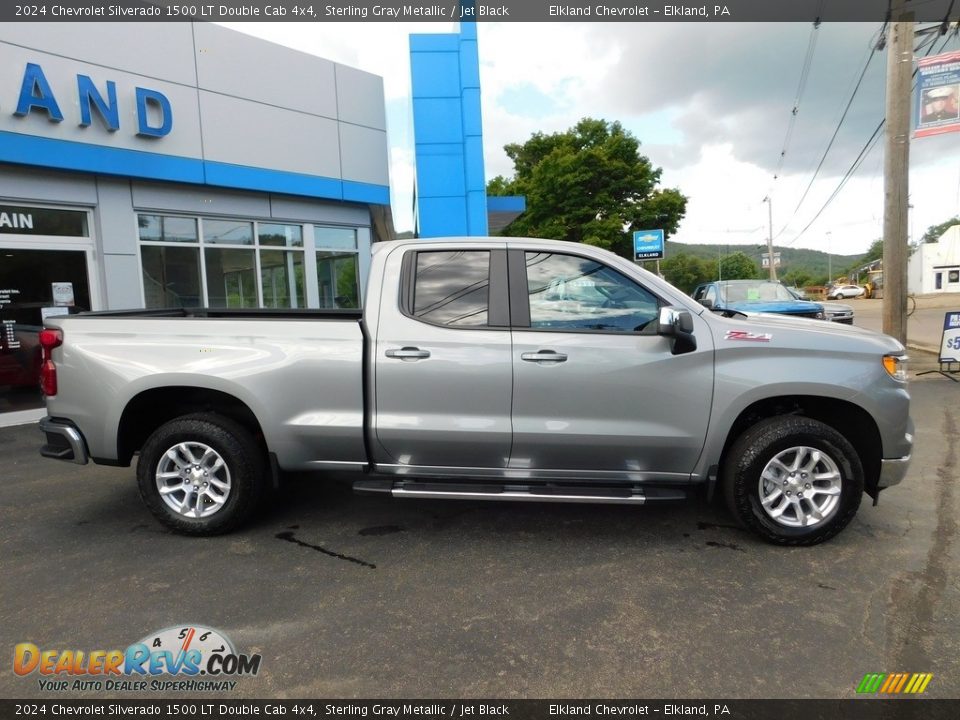 2024 Chevrolet Silverado 1500 LT Double Cab 4x4 Sterling Gray Metallic / Jet Black Photo #3