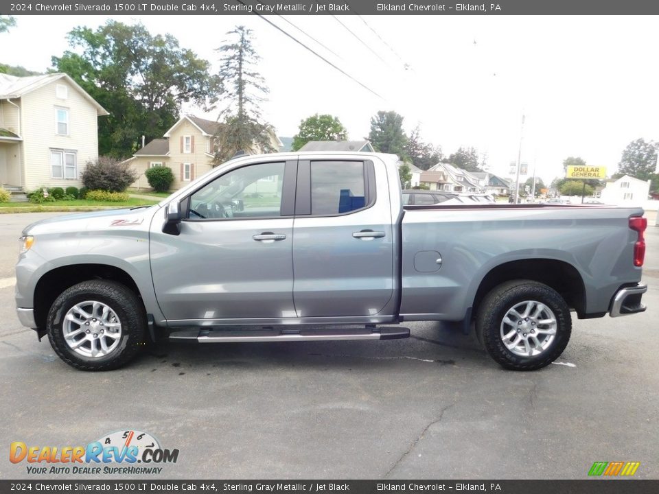 Sterling Gray Metallic 2024 Chevrolet Silverado 1500 LT Double Cab 4x4 Photo #8