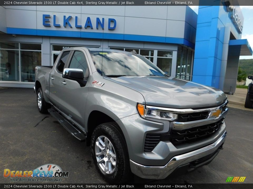 2024 Chevrolet Silverado 1500 LT Double Cab 4x4 Sterling Gray Metallic / Jet Black Photo #13