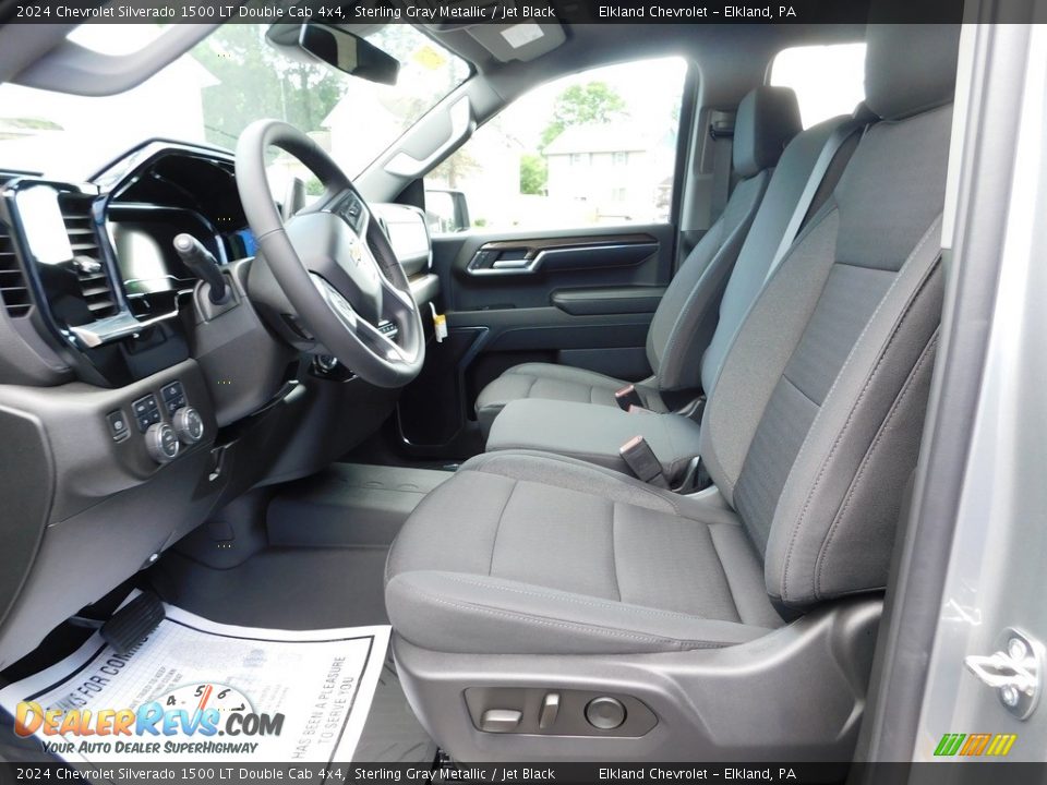 Jet Black Interior - 2024 Chevrolet Silverado 1500 LT Double Cab 4x4 Photo #24