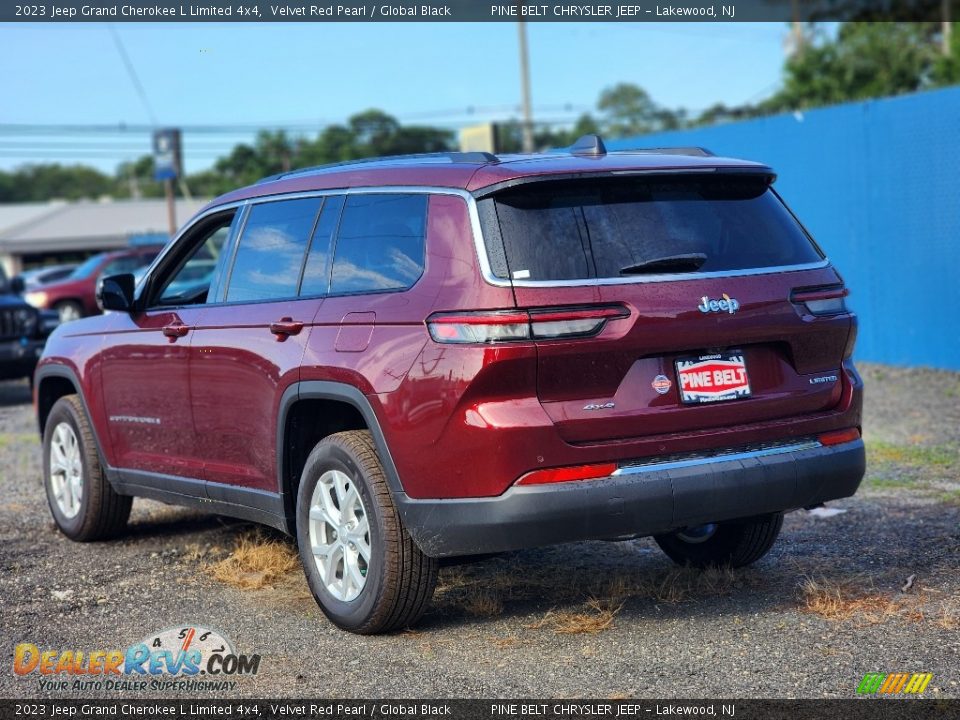 2023 Jeep Grand Cherokee L Limited 4x4 Velvet Red Pearl / Global Black Photo #4
