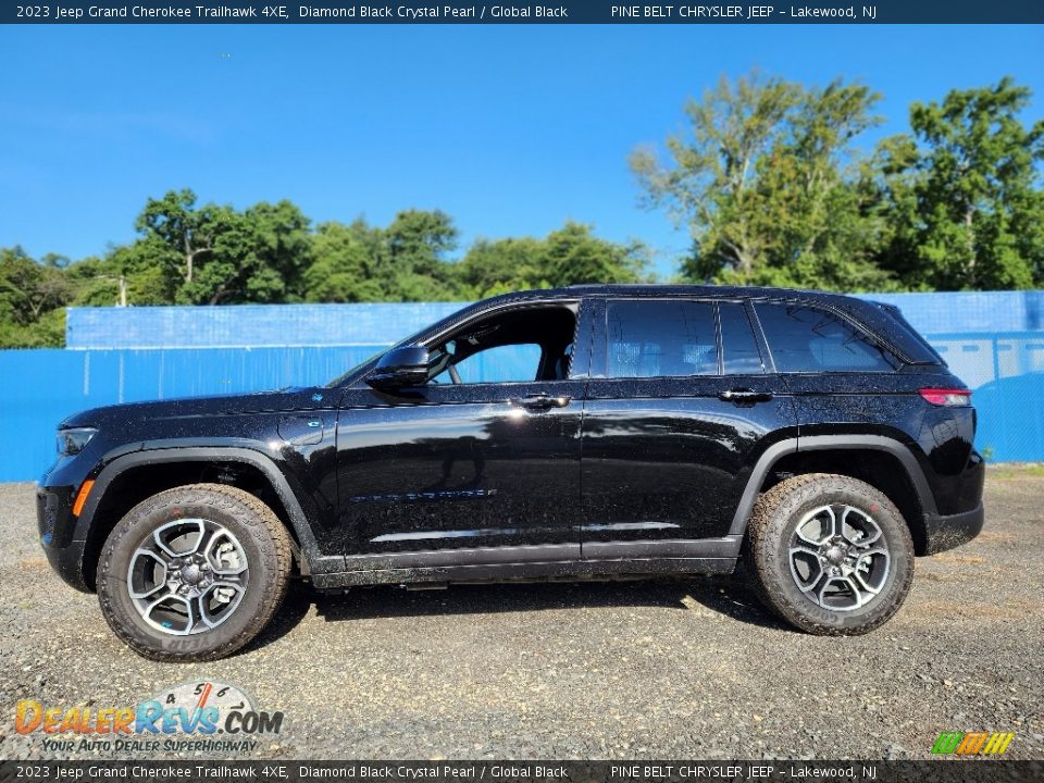 Diamond Black Crystal Pearl 2023 Jeep Grand Cherokee Trailhawk 4XE Photo #3