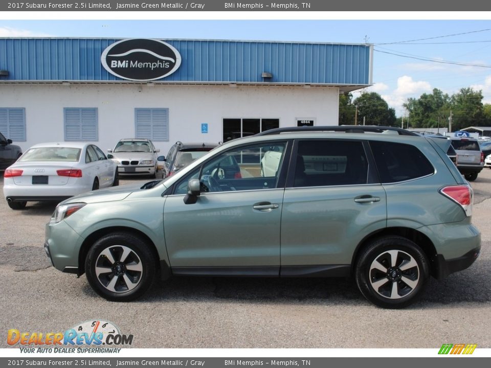 2017 Subaru Forester 2.5i Limited Jasmine Green Metallic / Gray Photo #3