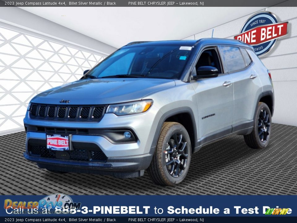 2023 Jeep Compass Latitude 4x4 Billet Silver Metallic / Black Photo #1