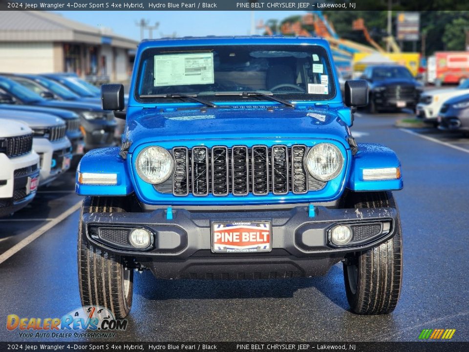 2024 Jeep Wrangler 4-Door Sport S 4xe Hybrid Hydro Blue Pearl / Black Photo #2