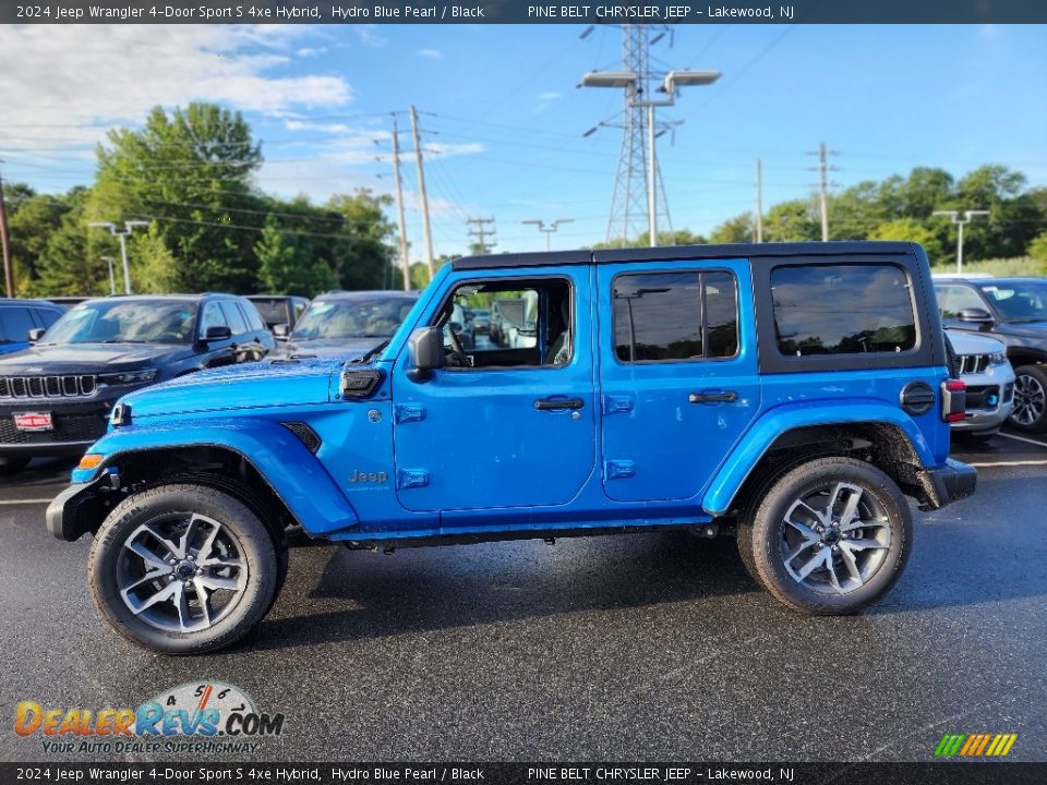 Hydro Blue Pearl 2024 Jeep Wrangler 4-Door Sport S 4xe Hybrid Photo #3