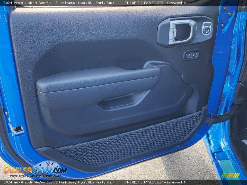 2024 Jeep Wrangler 4-Door Sport S 4xe Hybrid Hydro Blue Pearl / Black Photo #9