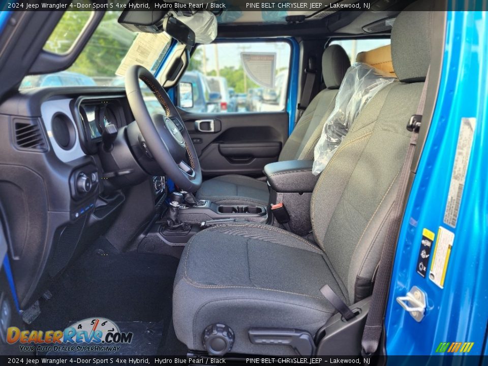 2024 Jeep Wrangler 4-Door Sport S 4xe Hybrid Hydro Blue Pearl / Black Photo #12