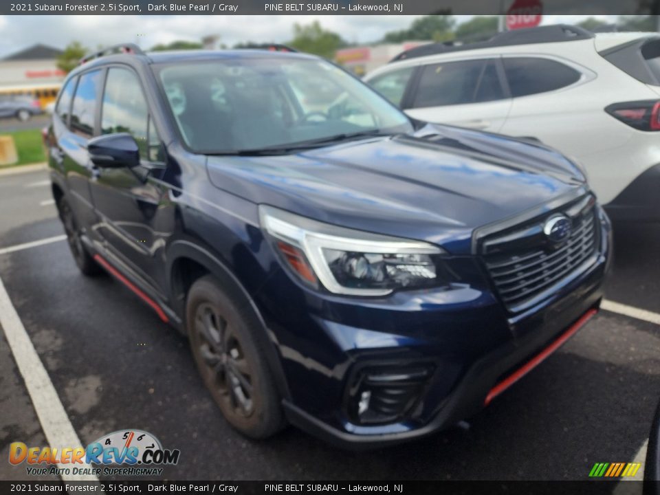 2021 Subaru Forester 2.5i Sport Dark Blue Pearl / Gray Photo #2